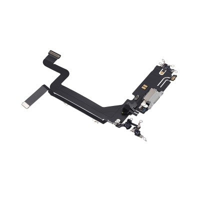 Red Charging Port for iPhone 14 Pro Max-Silver Red Charging Port for iPhone 14 Pro Max-Silver